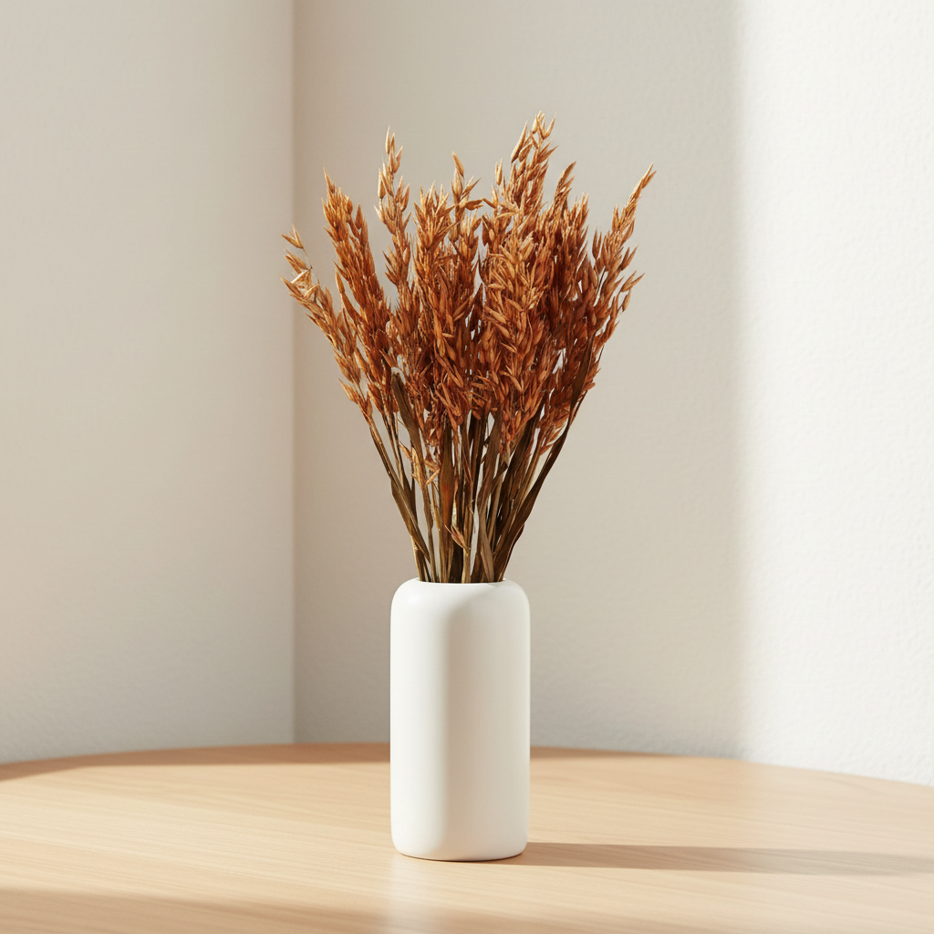 Sušená Avena (Oves) terracotta - dekorativní přírodní tráva v teplých tónech